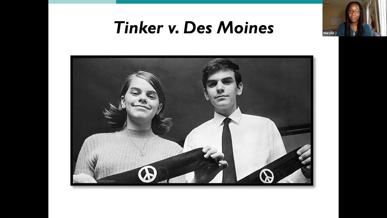 Tinker v. Des Moines Student inar YouTube