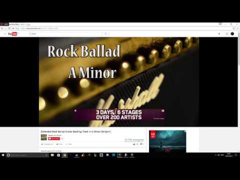 Extended Rock Ballad Guitar Backing Track in A Minor 84 bpm (SOLO over)