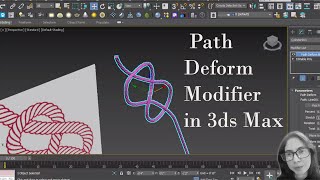 How to make Rope in 3ds max || How to Use Path Deform Modifier in 3ds Max #3dsmax