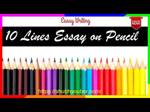 10 Lines Essay on Pencil in English | Speech on Pencil | Few points on Pencil @ShubhYouber