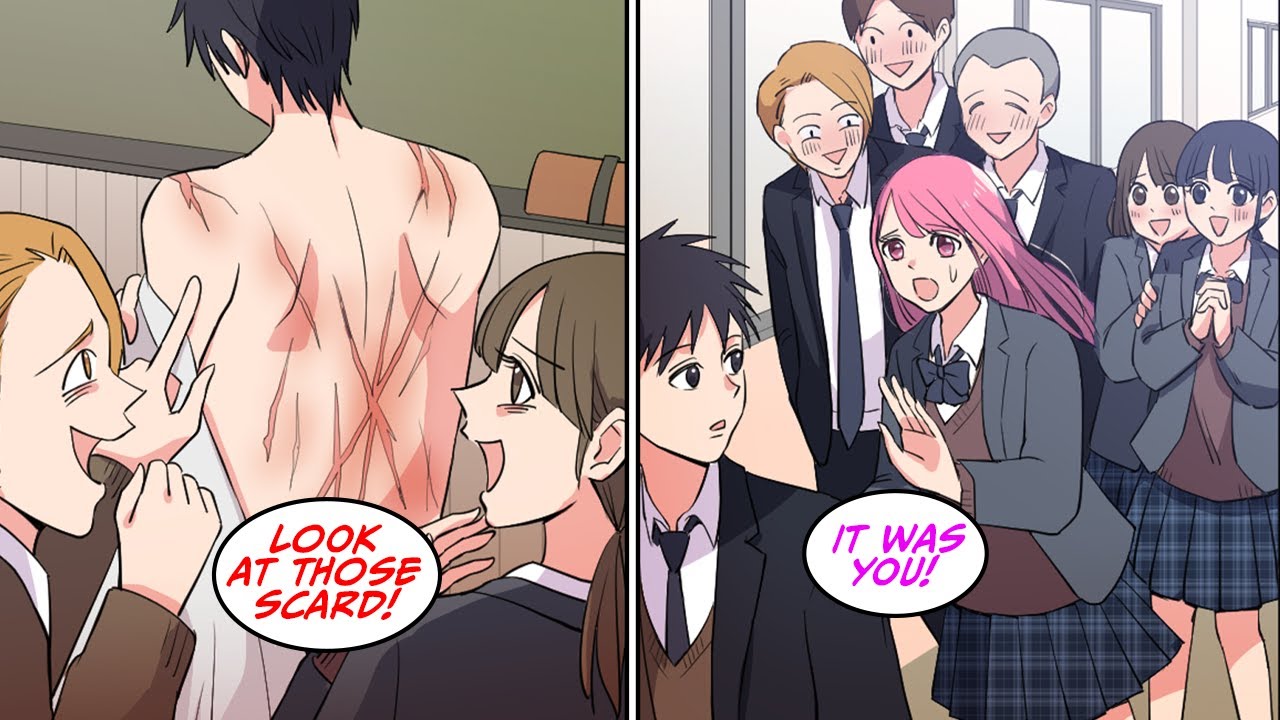 People told me I have a dirty back. The new student noticed me… [Manga Dub]