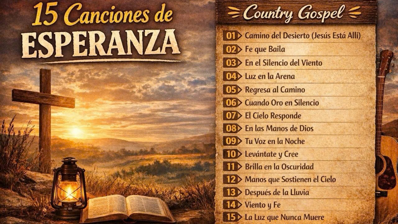 15 Canciones de Esperanza | Country Gospel en Español | Música Cristiana para Tiempos Difíciles