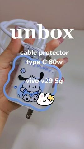 unbox cable protector type c 80 w  #vivo #vivov29 #vivov295g #cableprotector   #charger