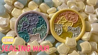 [ASMR] A cat is looking for sealing wax😼✨ Cute cat stamp