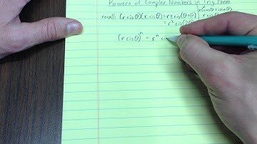 Powers of Complex Numbers in Trigonometric Form