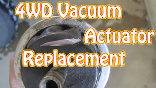 DIY How to Replace a 4WD Vacuum Actuator on a Chevy Blazer GMC Jimmy S10 Four Wheel Drive