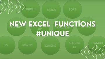 #UNIQUE funksiyası necə işləyir? | #newexcelfunctions