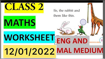 CLASS 2 MATHS WORKSHEET/12 January 2022/EDUTEACHERKERALA/KERALA SYLLABUS CLASS 2 MATHS WORKSHEET