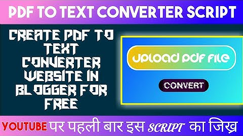 How to create Pdf to text Converter Website || With Download Button || Techno Sahil ||