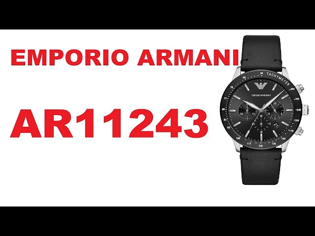 AR11243 - Emporio Armani Men\'s Chronograph Watch - YouTube