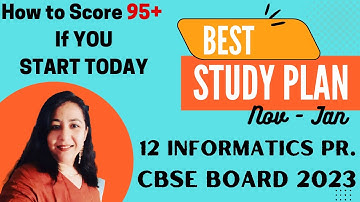 How to Score 95+ If You Start Preparing today for CBSE Board 2023 Informatics Practices#anjaliluthra