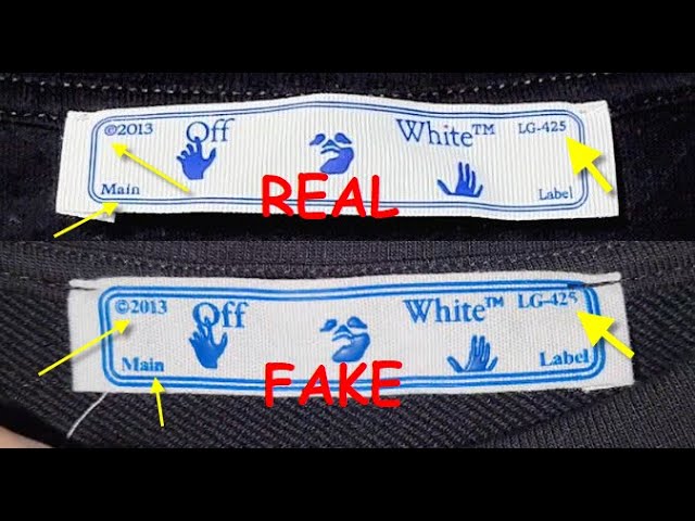 Off White Shirt Real Vs Fake. How To Spot Fake Off White Tee Shirt - Youtube