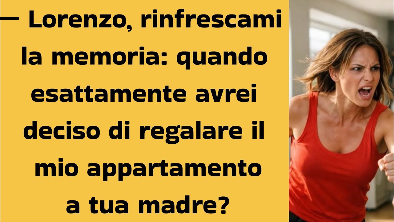 Il marito decide di regalare la casa di sua moglie alla sua madre. Ma la moglie... 
