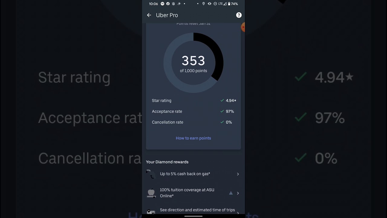 Uber Pro Rewards Diamond YouTube