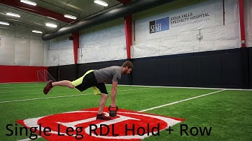 Single Leg RDL Hold + Row