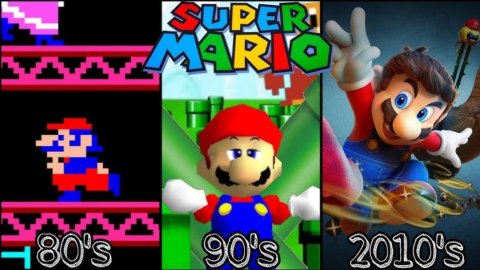 SUPER MARIO Games Evolution 1985-2023 