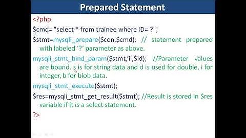24. PHP & MySQL | Prepared Statement in PHP