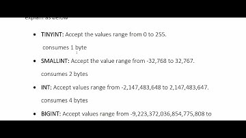 WHAT IS NUMERIC DATATYPE( NON - DECIMAL ) | PART III | SQL WITH SURAJ
