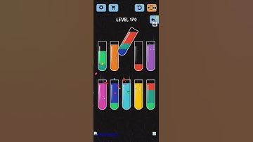 Water color sort level 179 | Water bottle game level 179