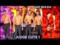 Messoudi brothers with their dad acrobats unbelievable  americas got talent 2019 judge cuts