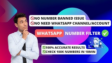 ✅WHATSAPP NUMBER FILTER 2023 | 🚫NO NUMBER BANNED ISSUE