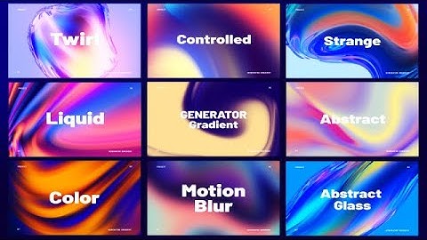 Gradient Generator After Effects Templates