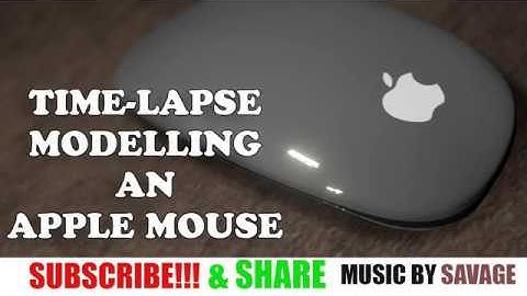 Apple Magic Mouse modelling and Rendering with BLENDER 2.8  Timelapse