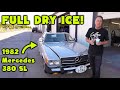 ASMR: Full Dry Ice Process on 1982 Mercedes 380 SL!!