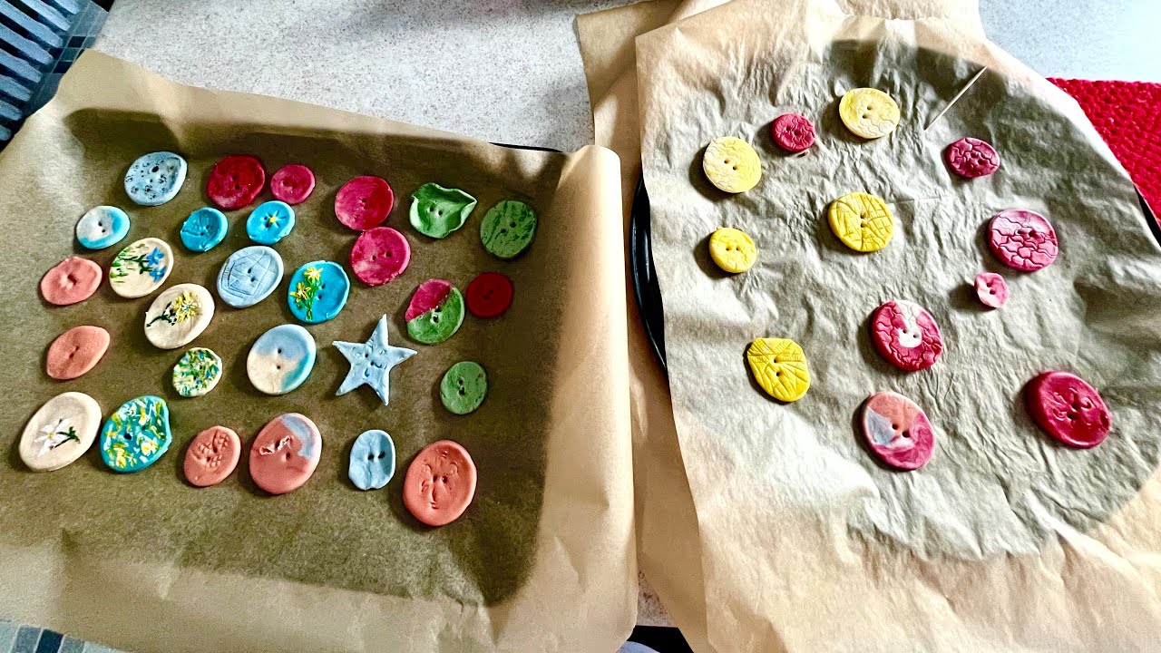 Making Buttons from Bread and Glue! - YouTube