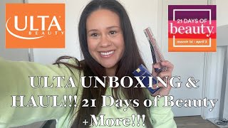 ULTA UNBOXING & HAUL! 21 DAYS OF Beauty & More!!!