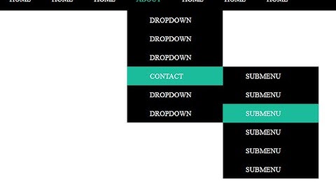 How to make a dropdown menu  using html, Css, and Jquery  Hover Effect