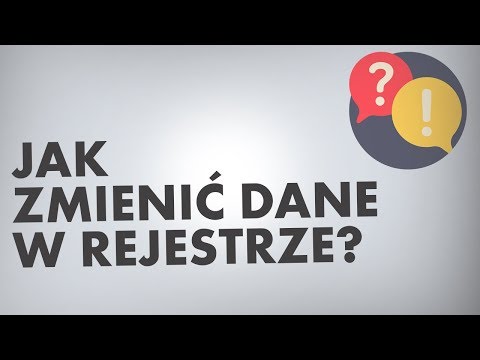 Wideo: Jak Zmienić Dane W Rejestracji?