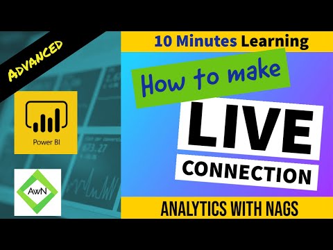 Power BI Tutorial (29/50) - How to make Live Connection (Connect Live) in Power BI