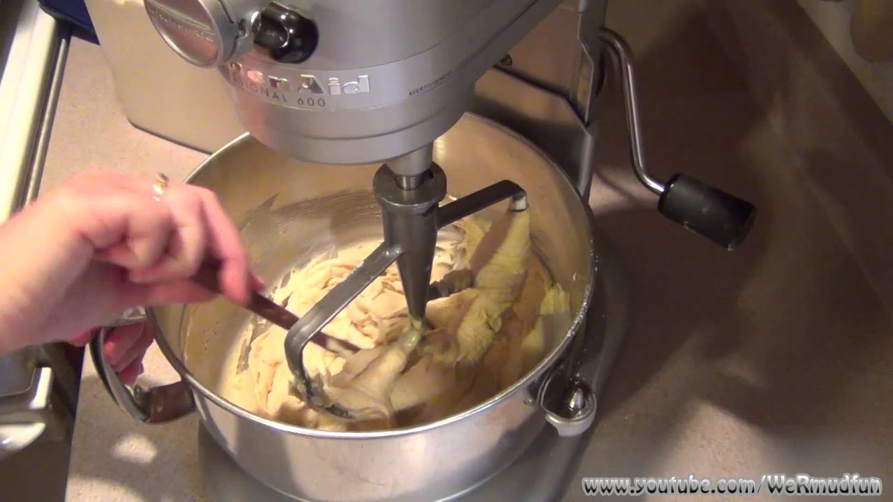 How to make Chocolate Chip Cookies the Kitchenaid Mixer - YouTube