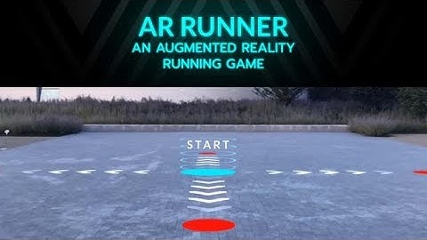 AR runner gameplay