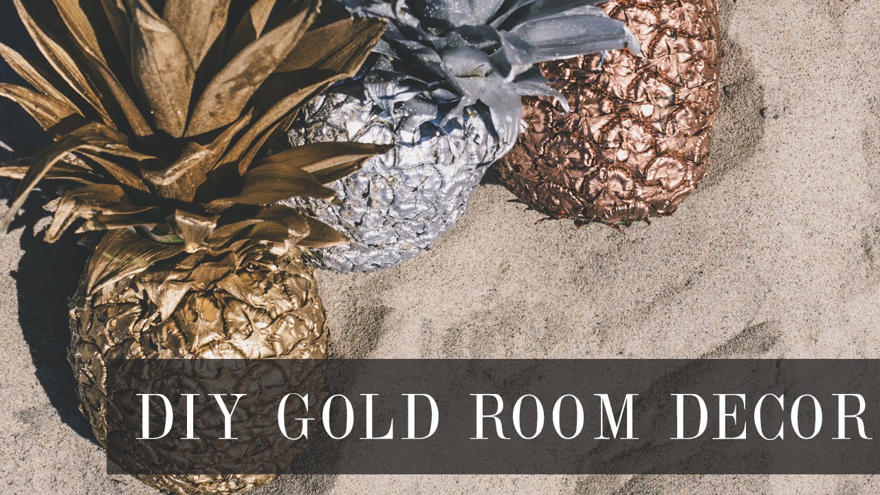 DIY Gold Room Decor! YouTube