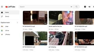 YouTube clone for Jeffrey Epsteins videos - JeffTube