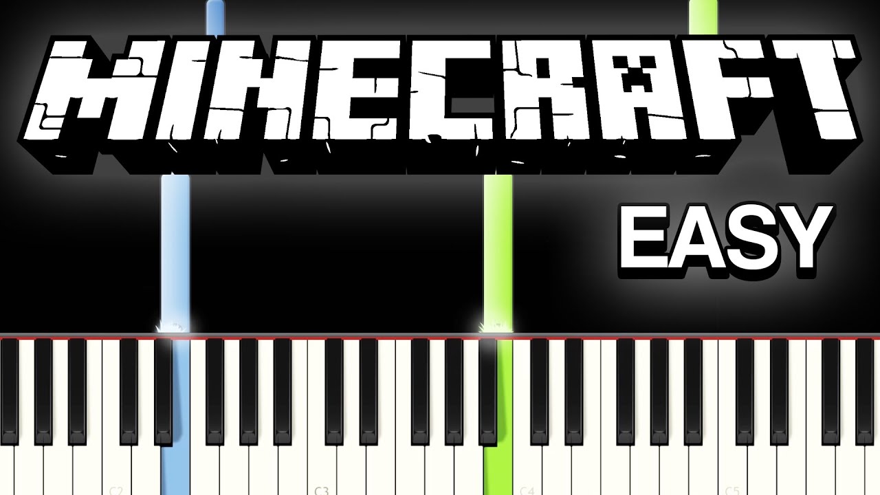 Minecraft Theme - Sweden - Piano Easy tutorial - YouTube