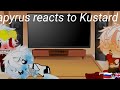 ••Papyrus react to Kustard^Папирус реагирует на Кустард•• {Gacha club}