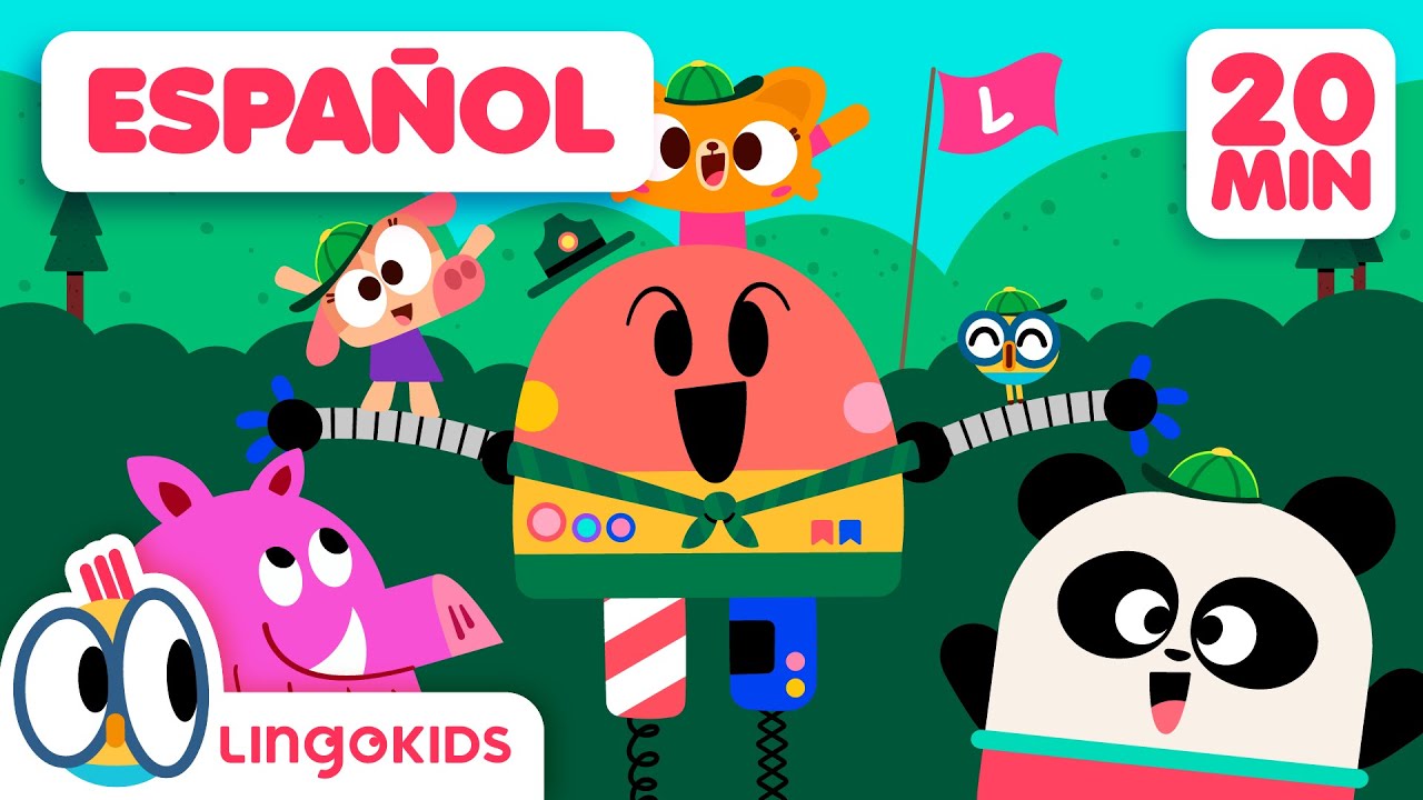 🏕️ Canciones de Campamento para Cantar con Ganas 🔦🎵 | Lingokids