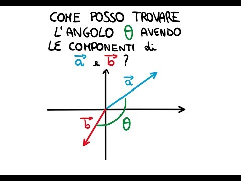 Video: Come Determinare L'angolo Tra I Vettori