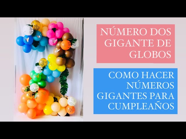 Globos de Números Gigantes (2 pzs) 