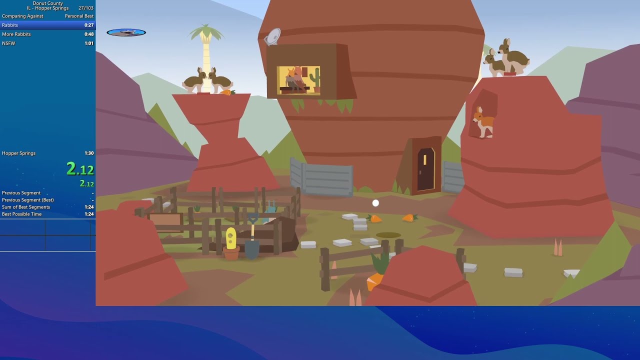 [World Record] Donut County Speedrun Hopper Springs 127.05 YouTube