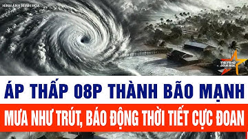 Áp thấp 08P thành bão, mưa như trút báo động thời tiết cực đoan