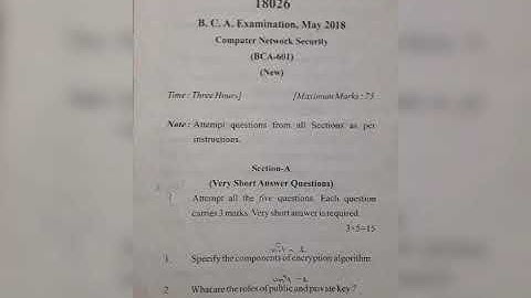 Bca paper// for network security 2018 // Rohan chauhan