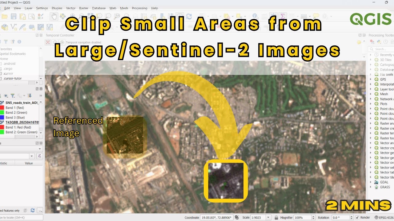 Clip an Image from a Reference Layer in QGIS (Fast & Easy) - YouTube