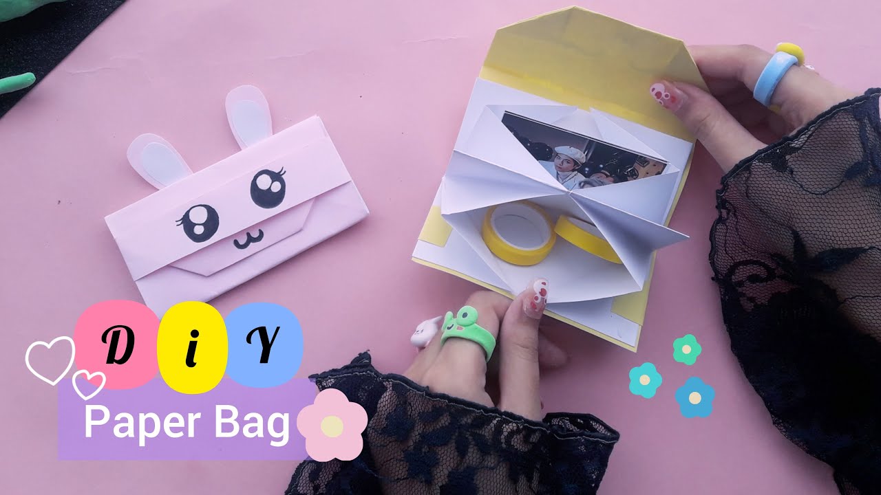 DIY paper bag /How to make very easy and cute paper bag/ handmade paper