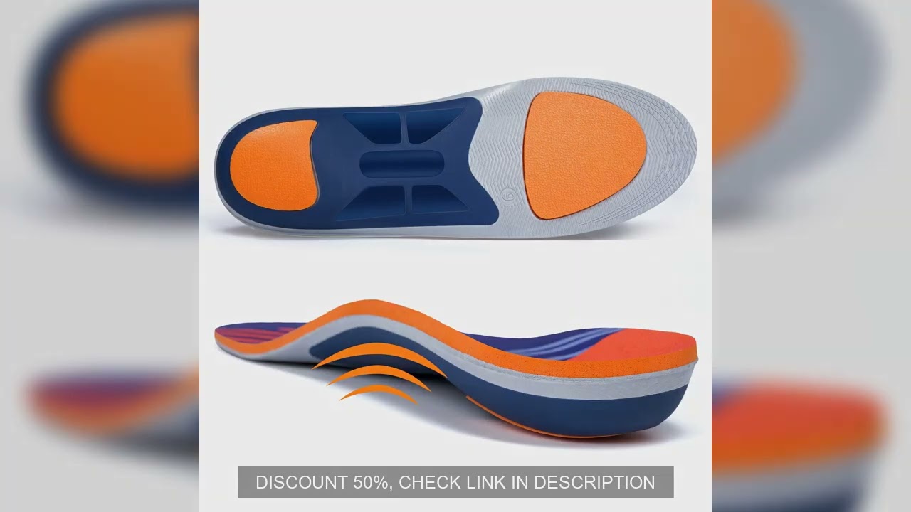High Arch Support Plantar Fasciitis Orthopedic Shoe Sport Insole Men Women Flat Feet Sneaker Orthoti