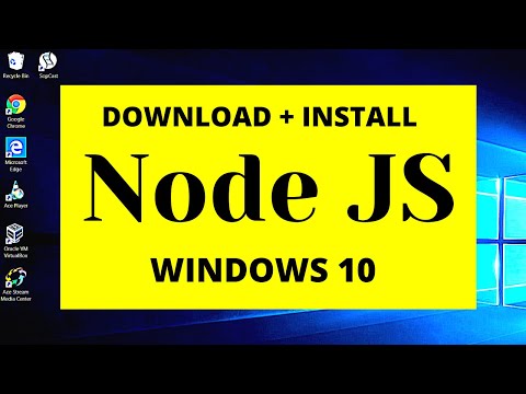 How to download and install NODE JS (JavaScript) on windows 10
