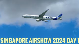 Singapore Airshow 2024 1st Day Highlights A350 | C919 | Sarang , aerobatics #SGAirshow2024